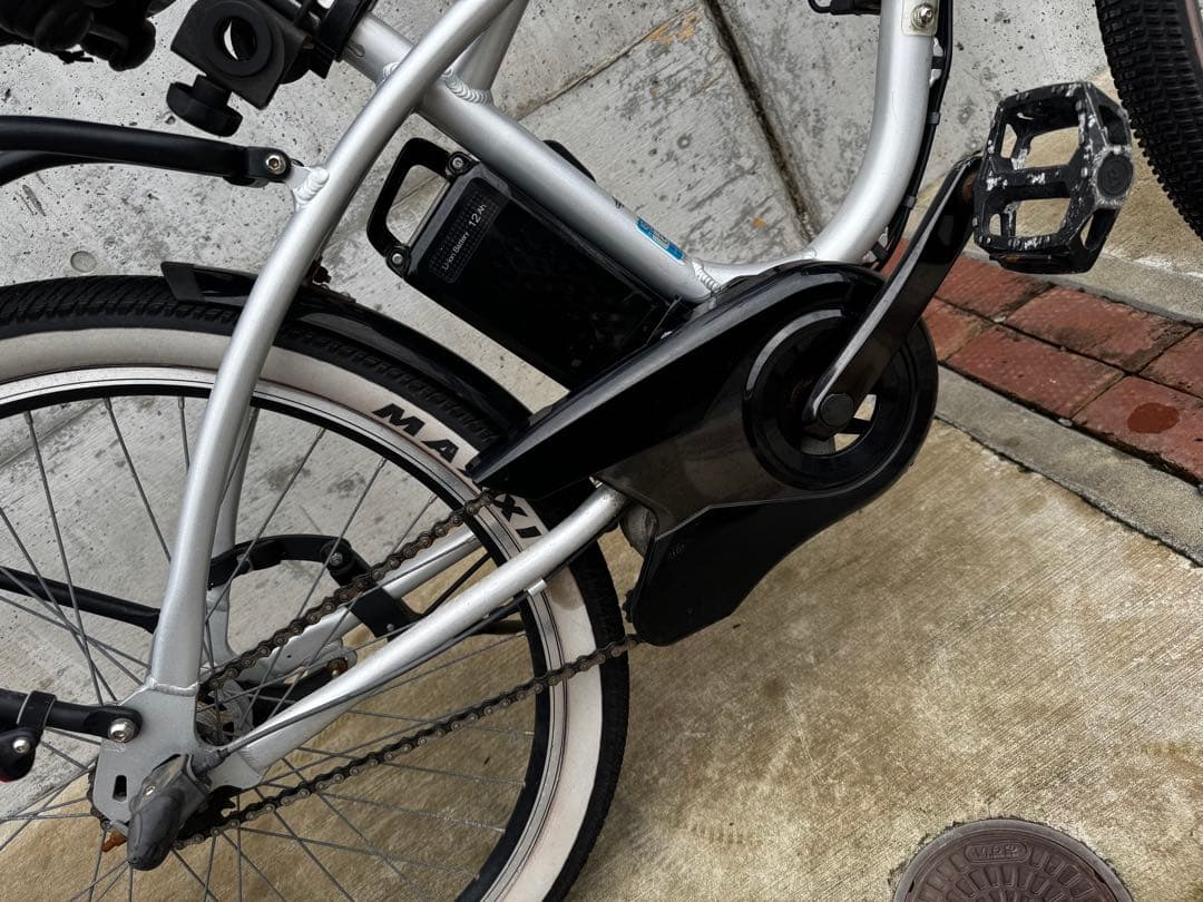 電動アシスト自転車 Panasonic BP02 26型 内装3段変速 シルバー