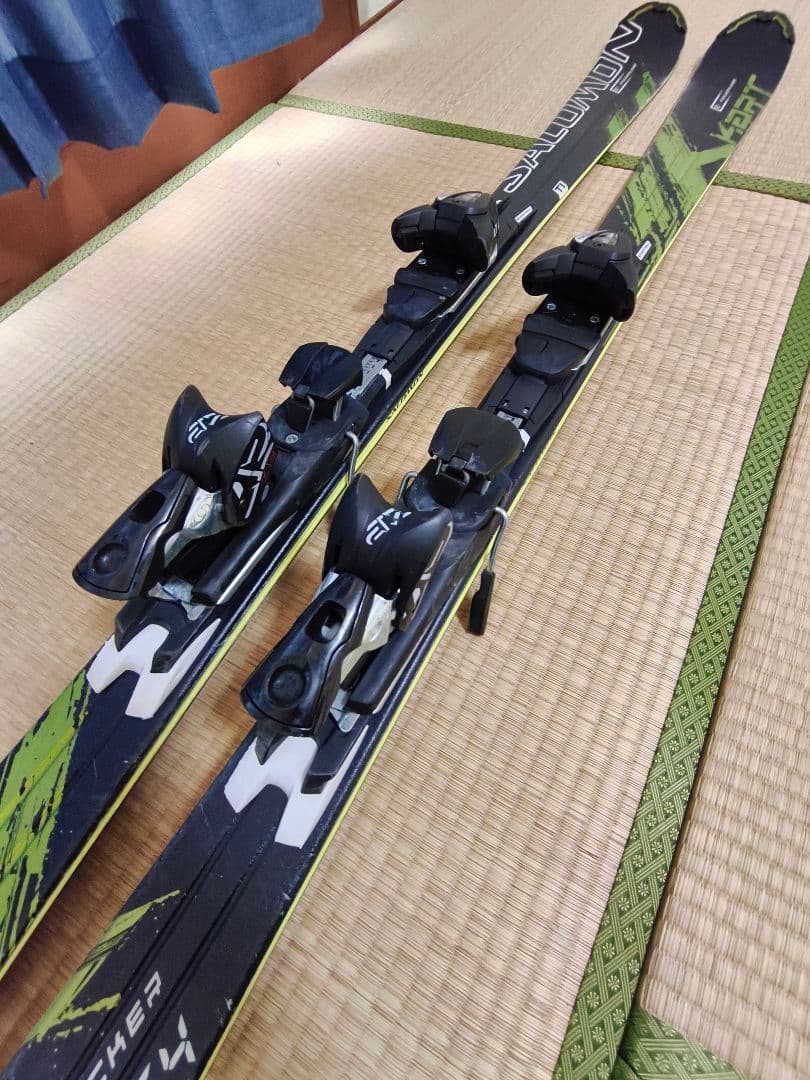 Salomon X Kart スキー 164cm ホワイト ポール 付き