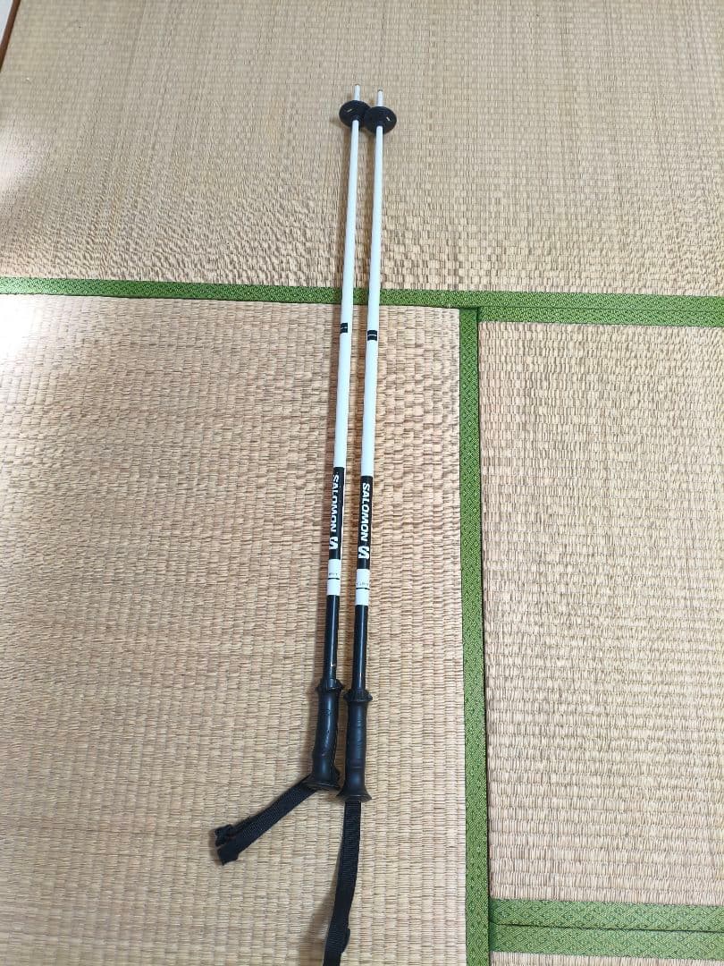 Salomon X Kart スキー 164cm ホワイト ポール 付き