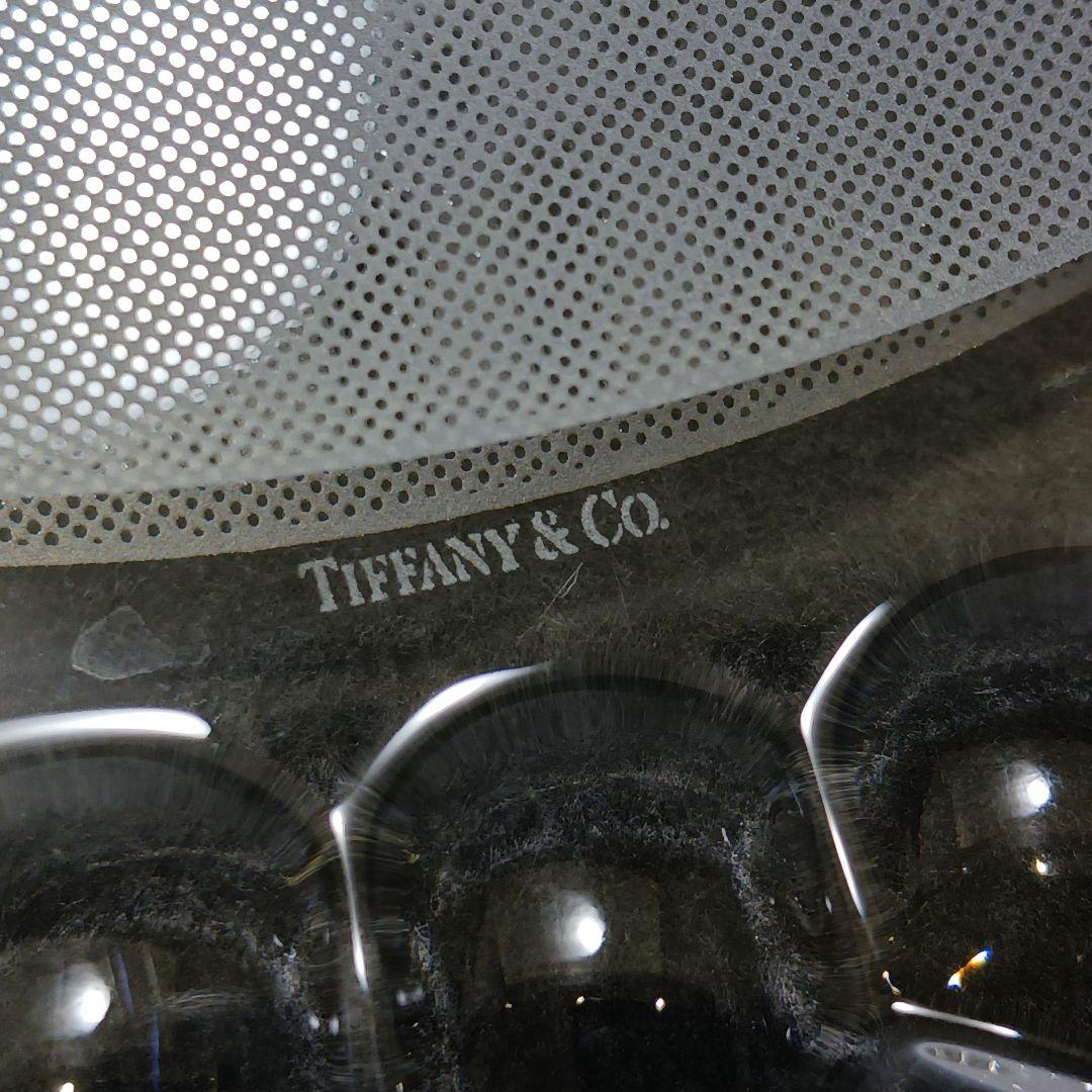 Y3301-2 ティファニー クリスタル クマ プレート ガラス 大皿 箱付PP