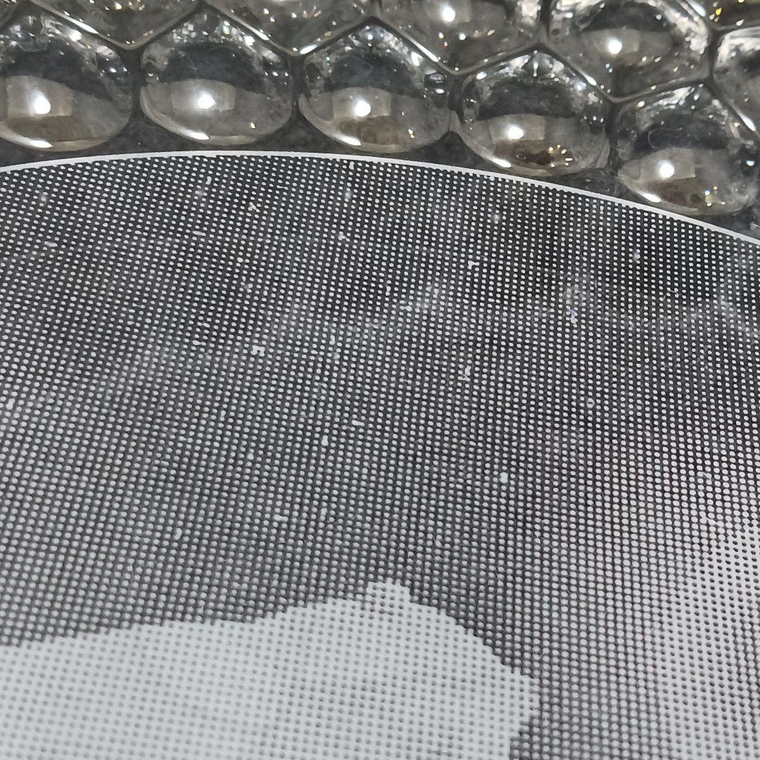 Y3301-2 ティファニー クリスタル クマ プレート ガラス 大皿 箱付PP