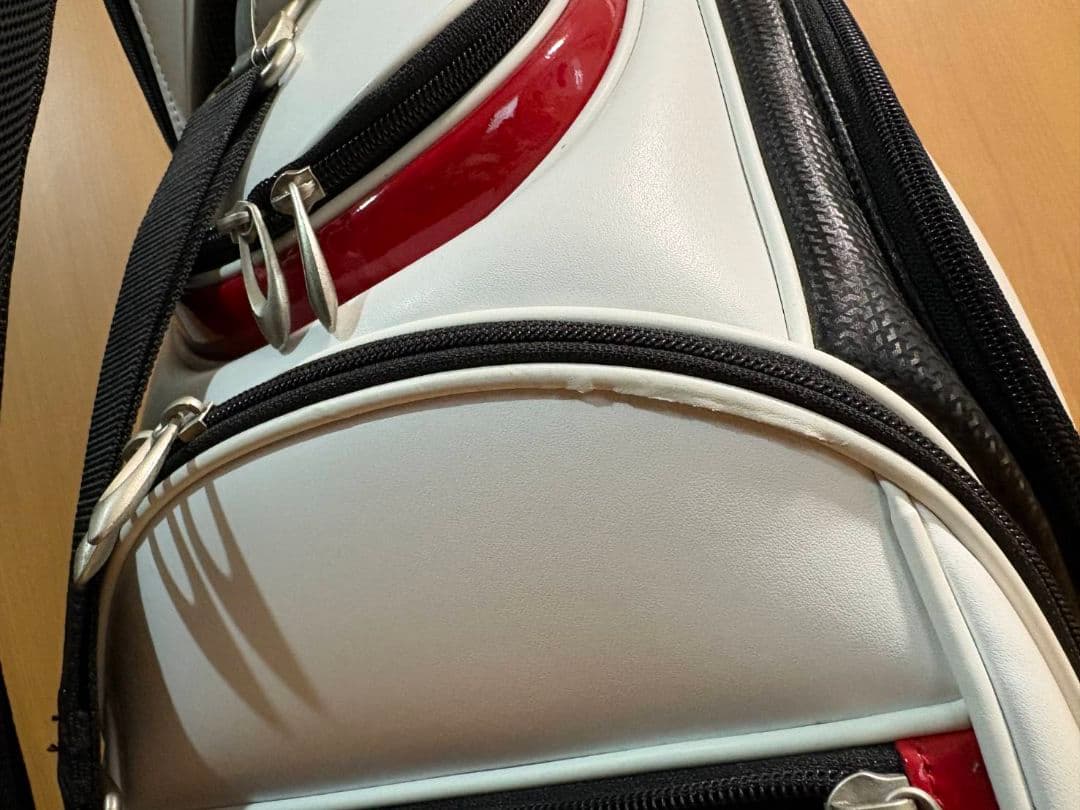 ツアーステージ キャディバッグ ホワイト/ブラック