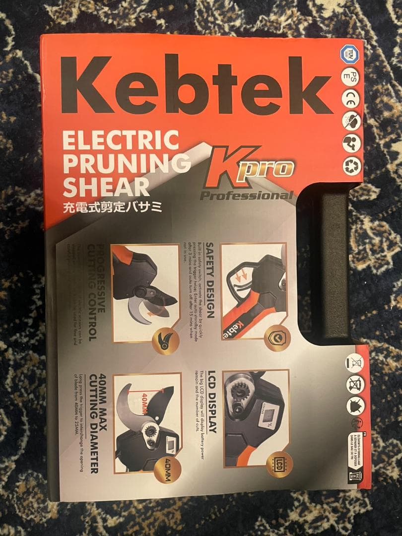 【新品】【未開封】Kebtek 電動剪定ばさみ KT940