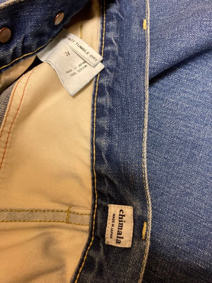 【chimala】 DENIM WAIST ADJUSTABLE PANTS