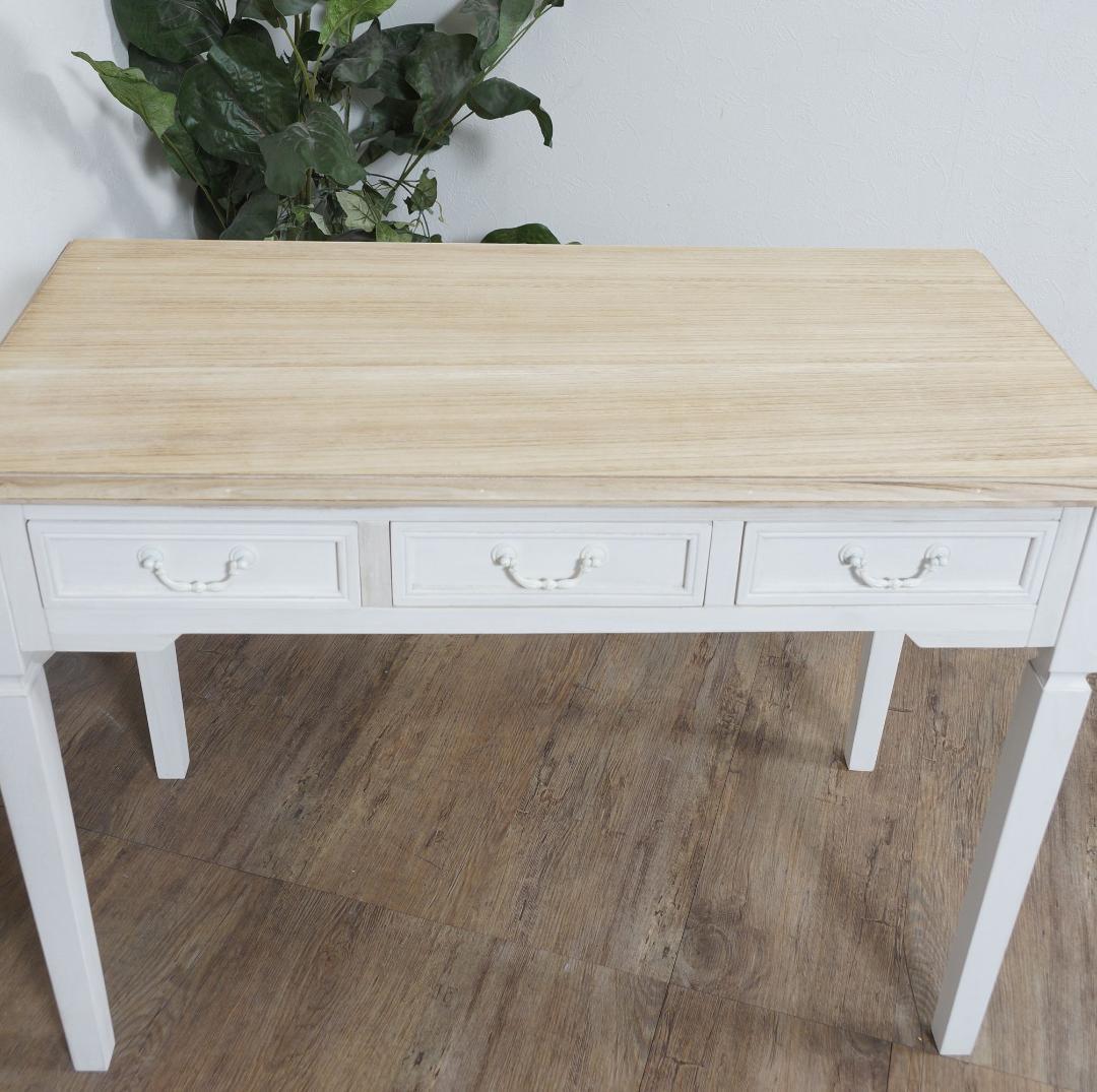 【新品・未使用】　シャビー　アンティーク調　コンソールデスク　幅　100cm