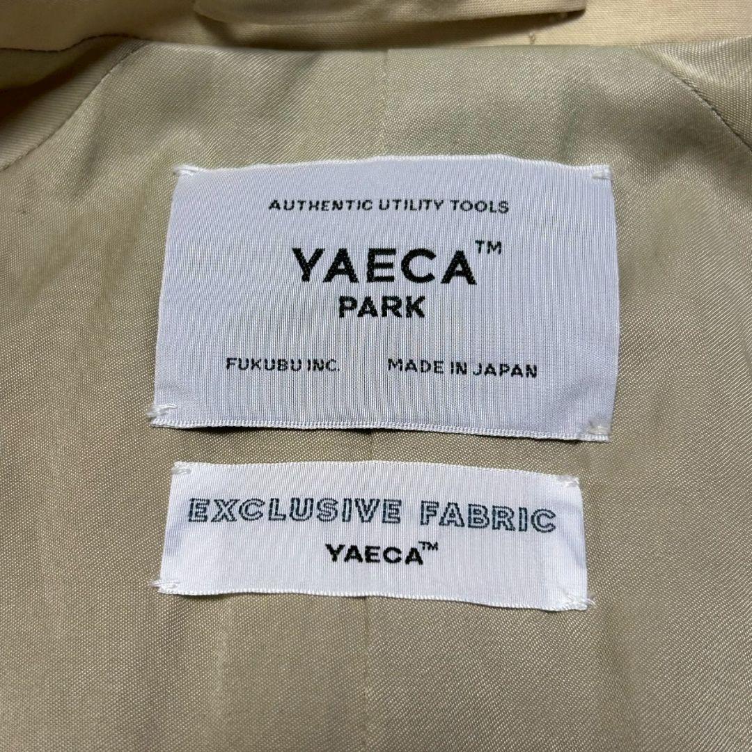 ヤエカ　ステンカラーコート　比翼　ベージュ　ショート丈　M　男女兼用