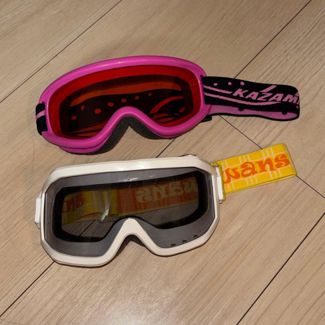 美品！Pontapes 子供 スキーウェア セットゴーグル ニット帽 150