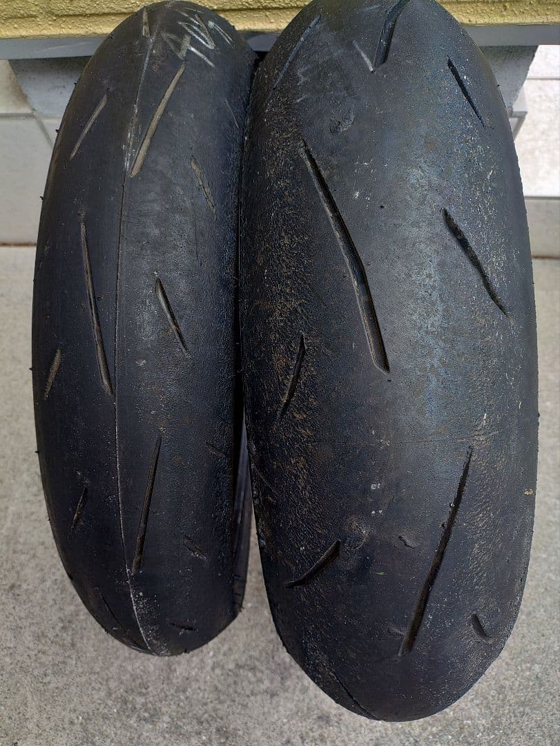 ダンロップ　α-13SP H F110/R150 前後セット 40分バリ山！