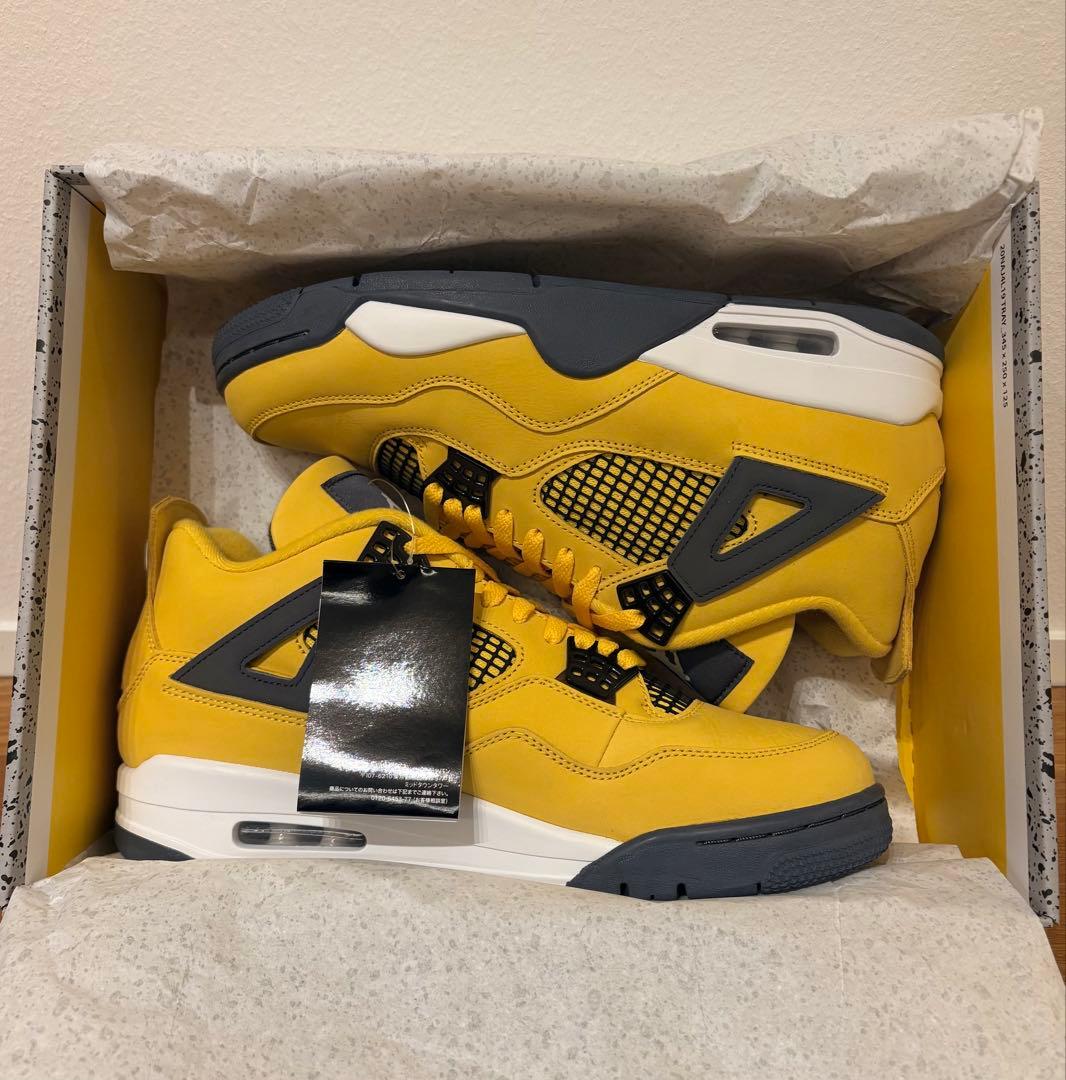 靴 NIKE AIR JORDAN 4 RETRO \"LIGHTNING\"