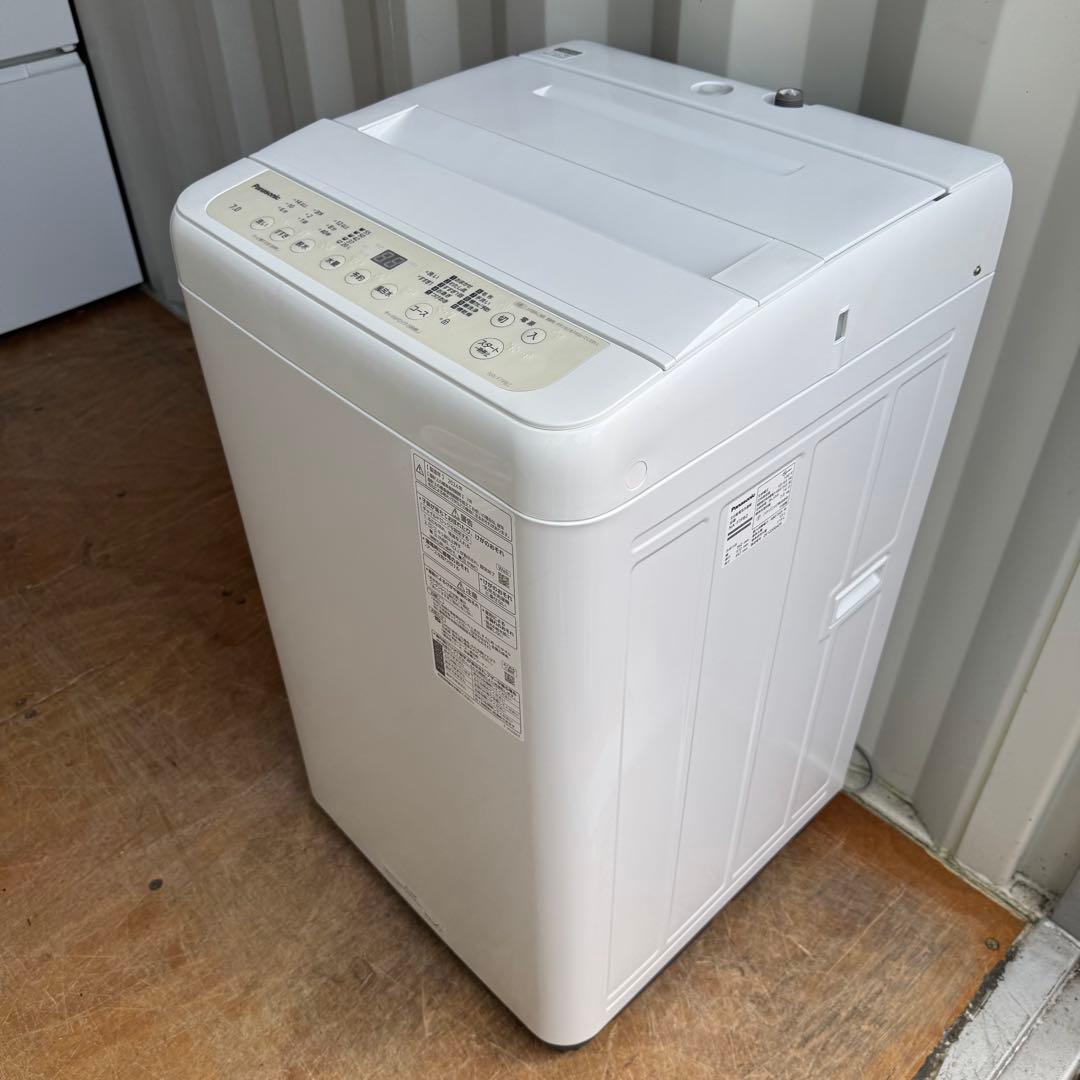 C7703★2024年製美品★パナソニック　洗濯機　7KG 大型　一人暮らし