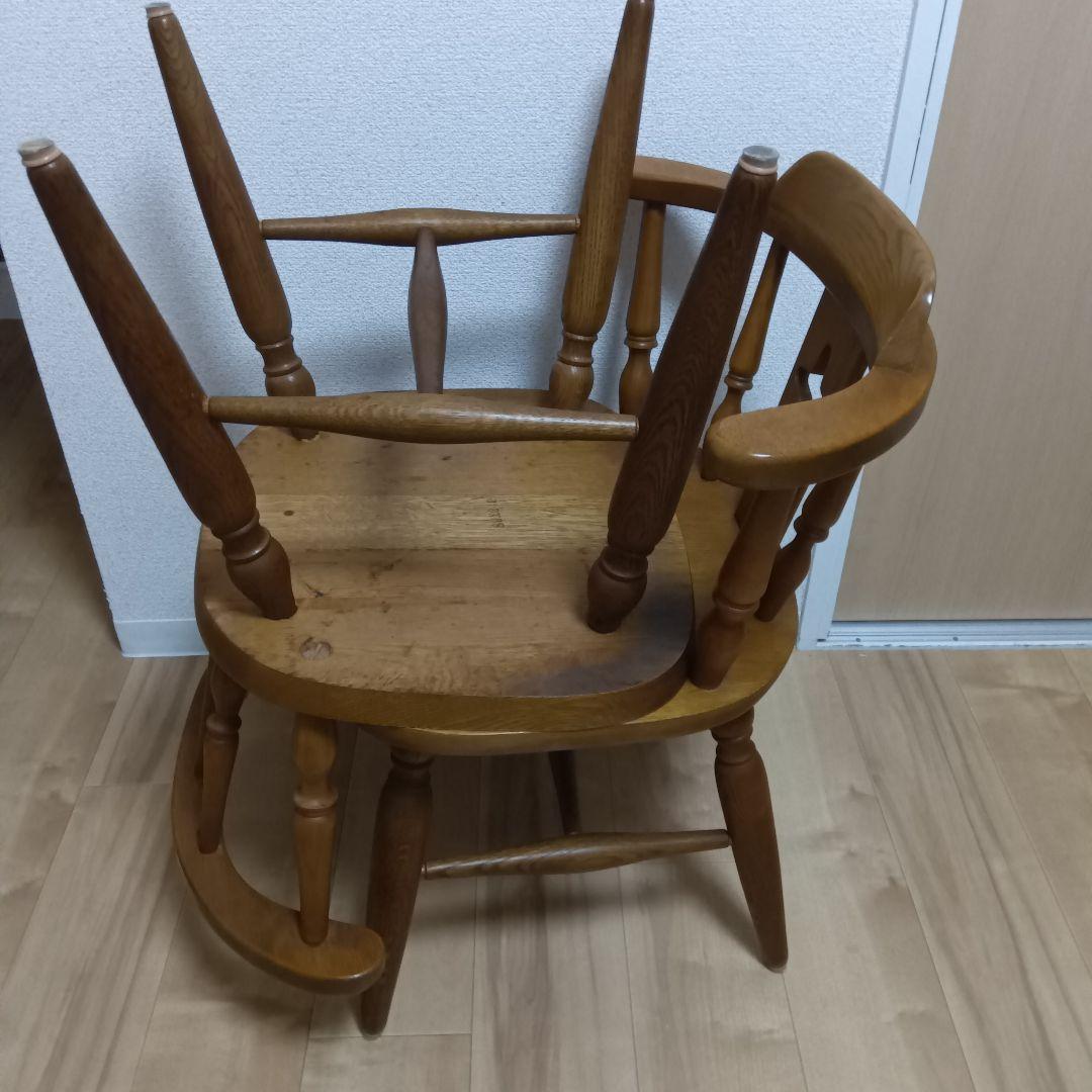G*i様 木製椅子 2脚セット ヴィンテージ 家具 飛騨の家具　 ダイニングチェ