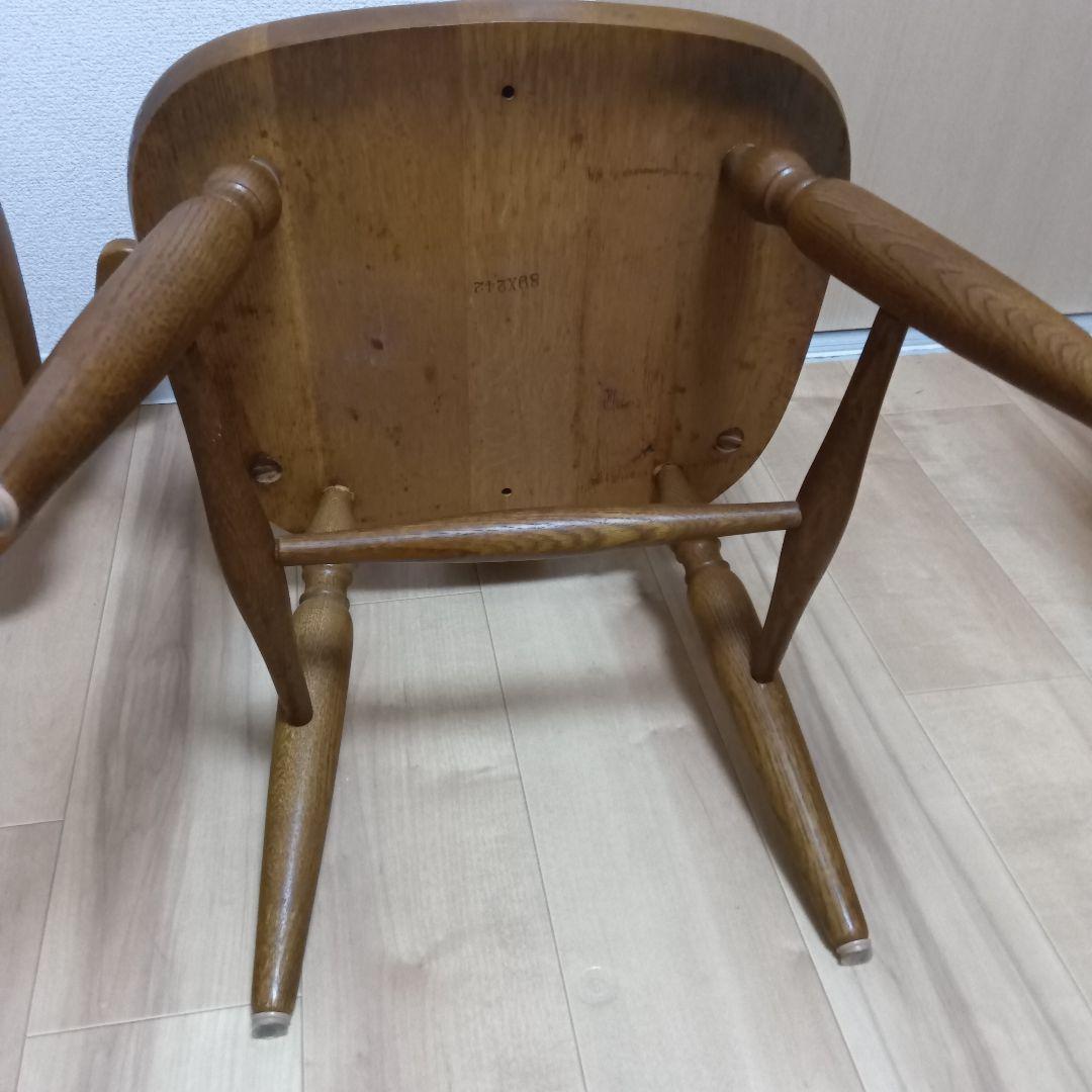 G*i様 木製椅子 2脚セット ヴィンテージ 家具 飛騨の家具　 ダイニングチェ