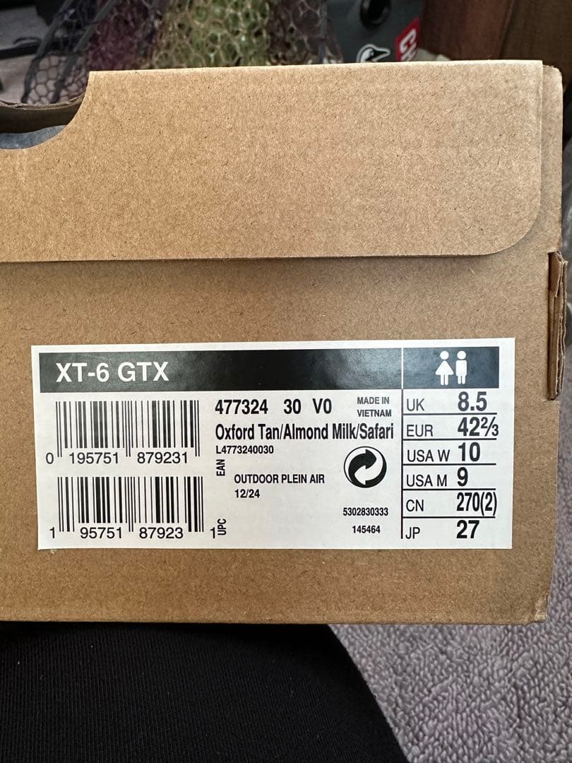 SALOMON サロモン XT6 ゴアテックス 未使用品 試し履き程度