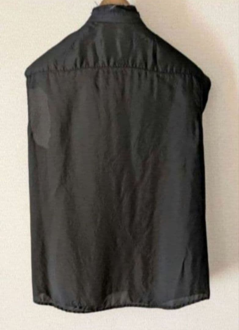 tricot COMME des GARCONS フリルブラウス 訳あり 黒