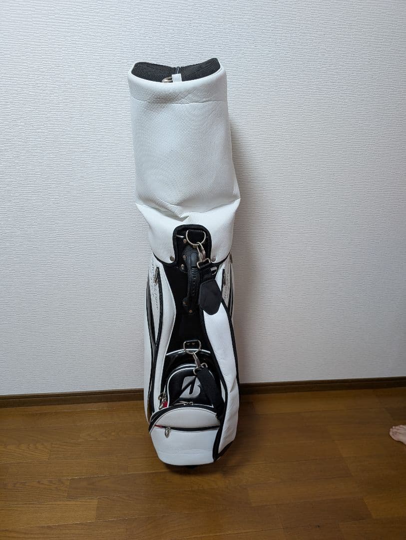 ブリヂストン キャディバッグ ホワイト/ブラック/レッド