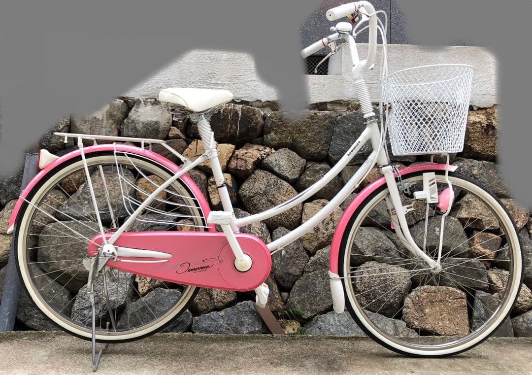 Kawamura シティサイクルホワイトピンク　24㌅内装3段　ママチャリ