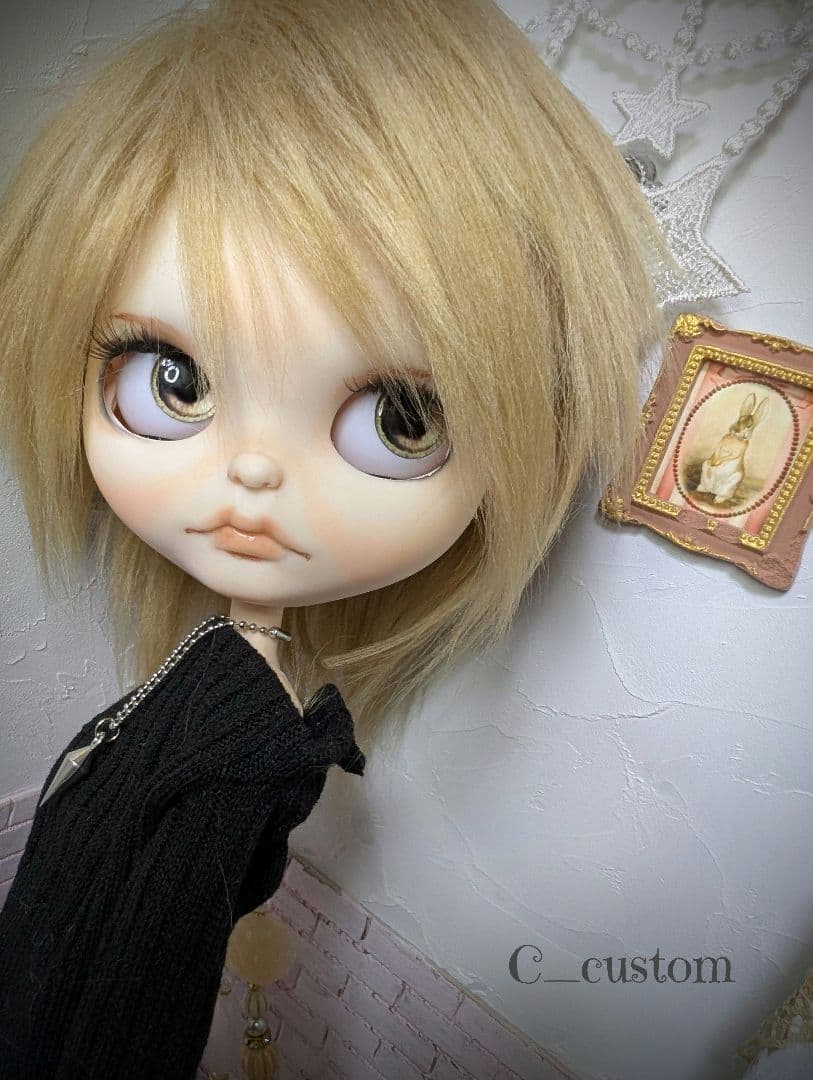 夜*ん様 カスタムアイシードール✦︎男の子✦︎アウトフィット付き✦︎首傾げ
