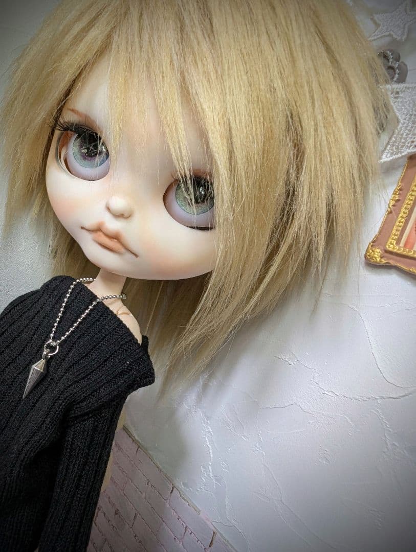 夜*ん様 カスタムアイシードール✦︎男の子✦︎アウトフィット付き✦︎首傾げ