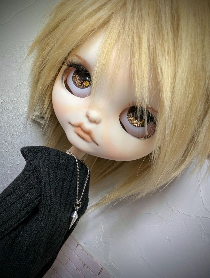 夜*ん様 カスタムアイシードール✦︎男の子✦︎アウトフィット付き✦︎首傾げ