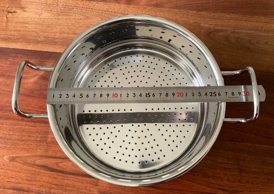 ジオプロダクト 蒸し器付き両手鍋 25cm 日本製 ステンレス