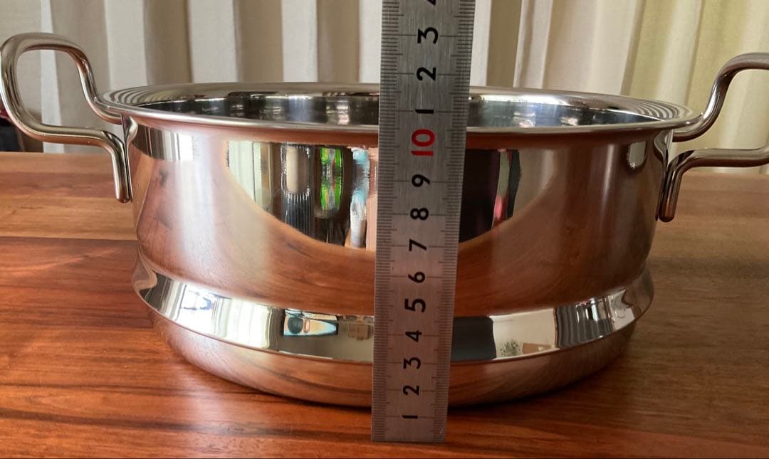 ジオプロダクト 蒸し器付き両手鍋 25cm 日本製 ステンレス