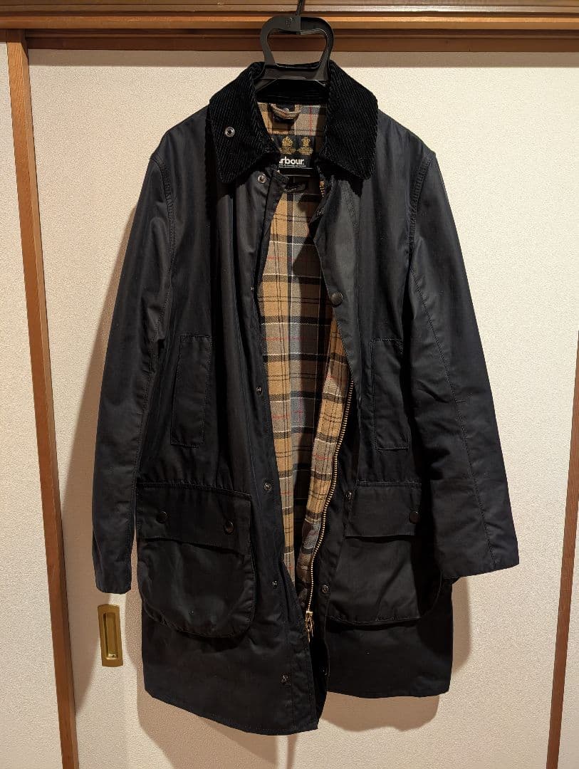 Barbour　border SL　サイズ36　ダークネイビー