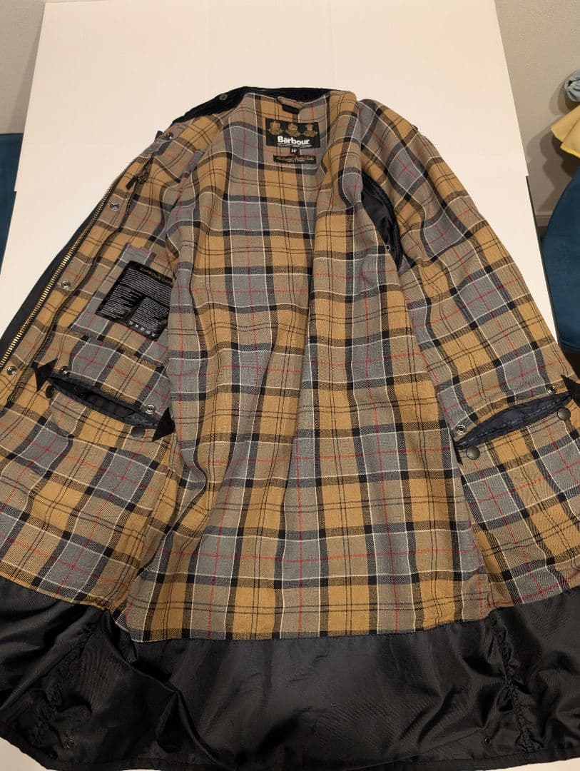 Barbour　border SL　サイズ36　ダークネイビー