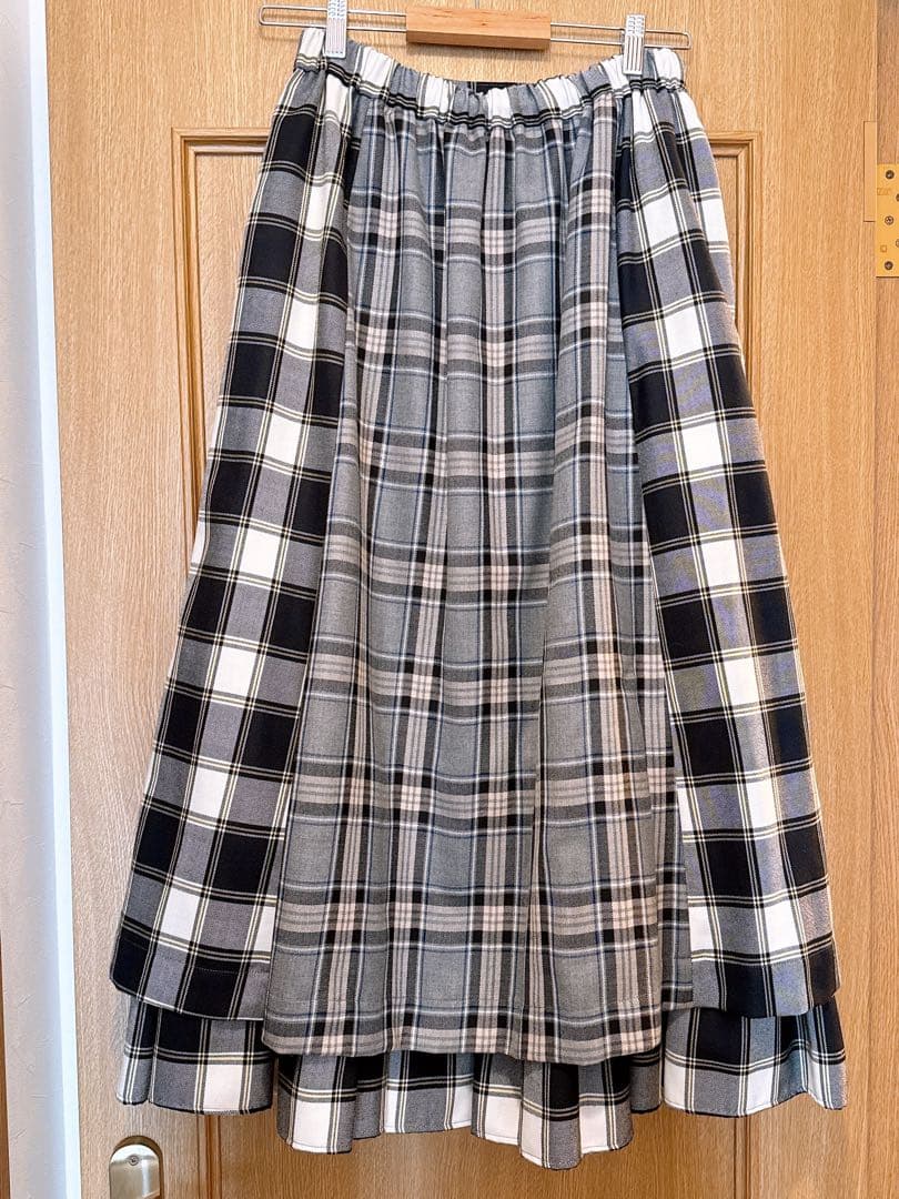 【新品】THOMAS MAGPIE チェック柄フレアスカート