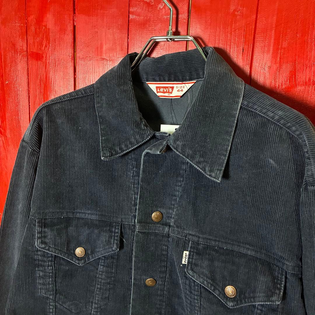 70s〜80s Levi’s コーズトラッカージャケット　黒　リーバイス