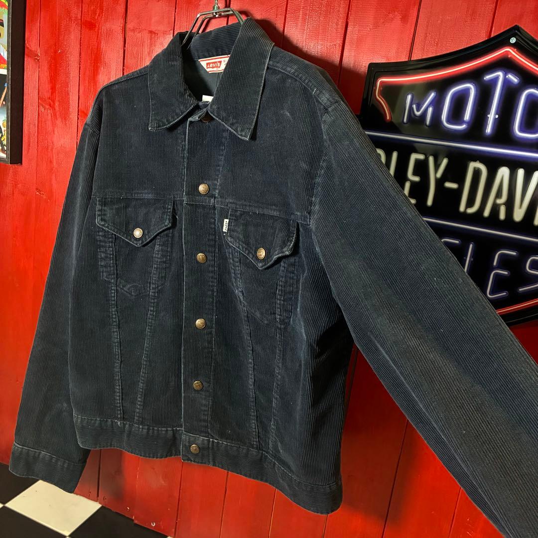 70s〜80s Levi’s コーズトラッカージャケット　黒　リーバイス