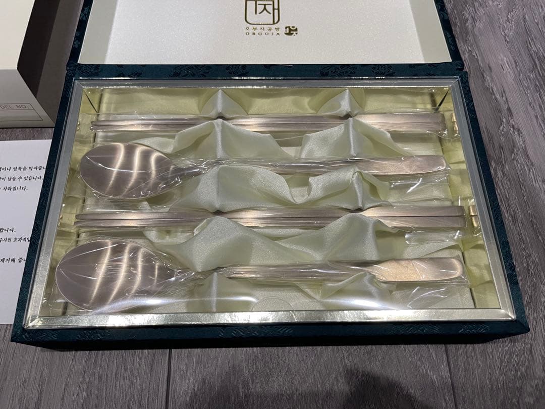 【新品未使用】スプーン＆お箸2セット 無形文化財十四號傳修助教 李点述 五父子