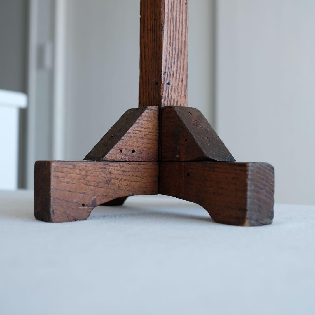 20世紀前期 アメリカ アンティーク 木製 ハンガー スタンド ヴィンテージ