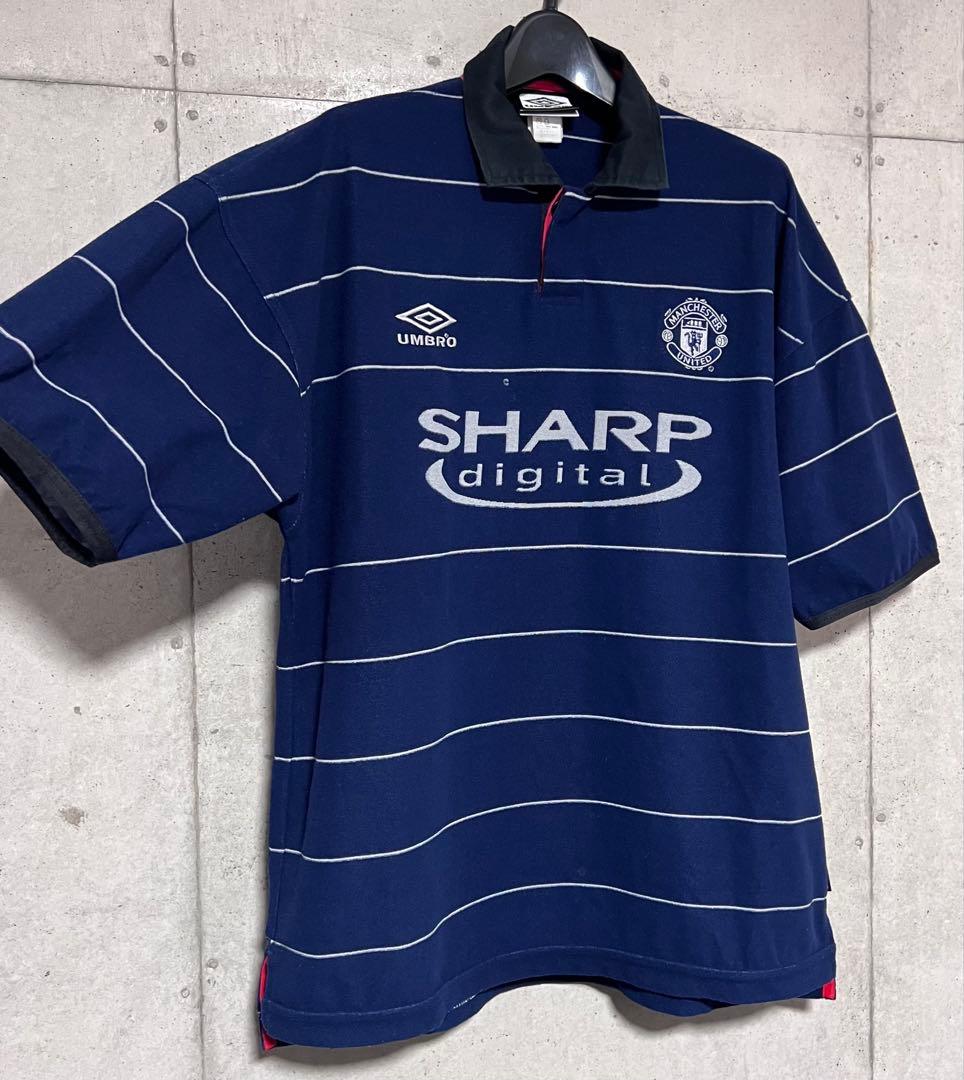 【美品！】99/00 マンチェスター・U パイル地【Lサイズ】アウェイ
