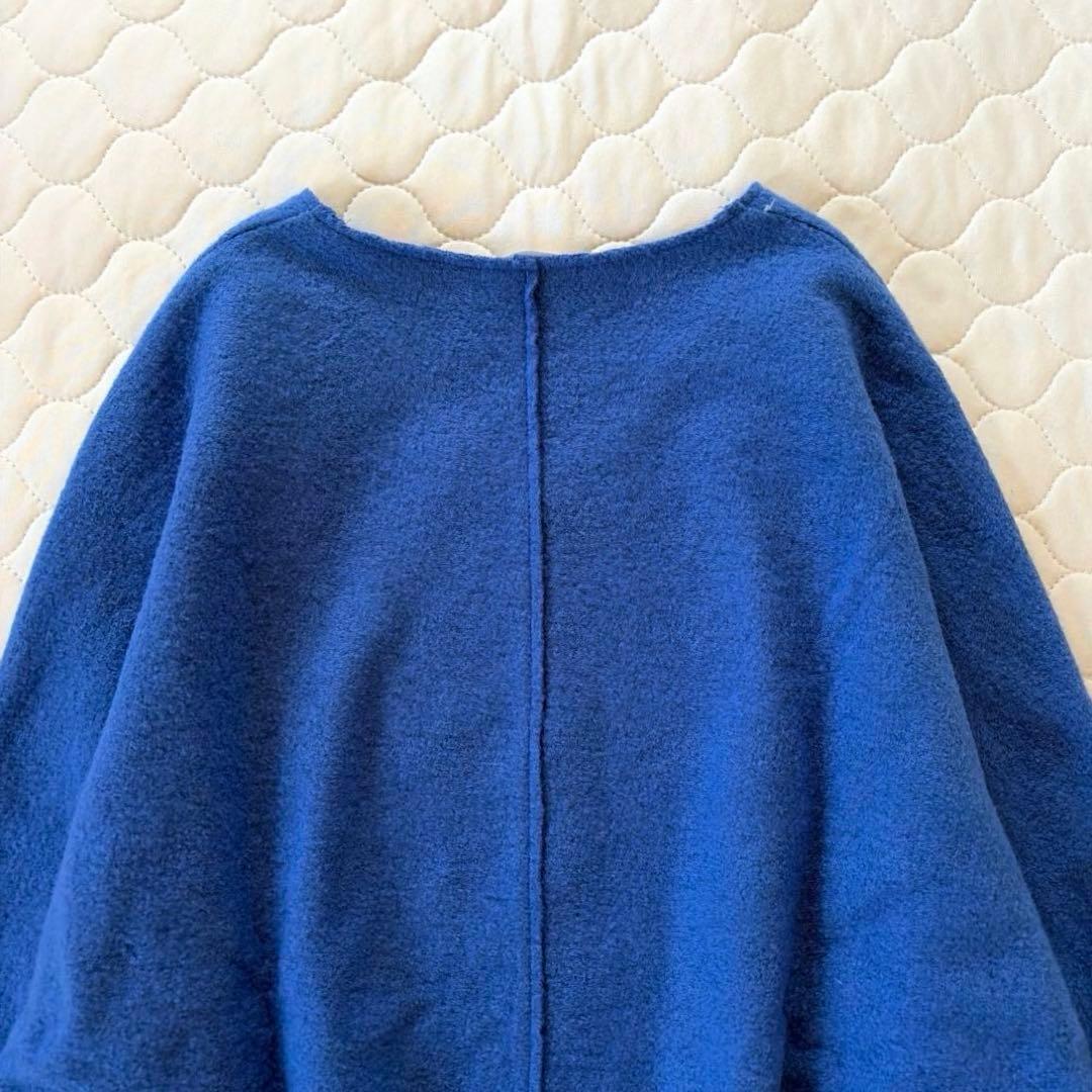 【美品】BEARDSLEY 圧縮ジャージードルマンプルオーバー ニット　ブルー