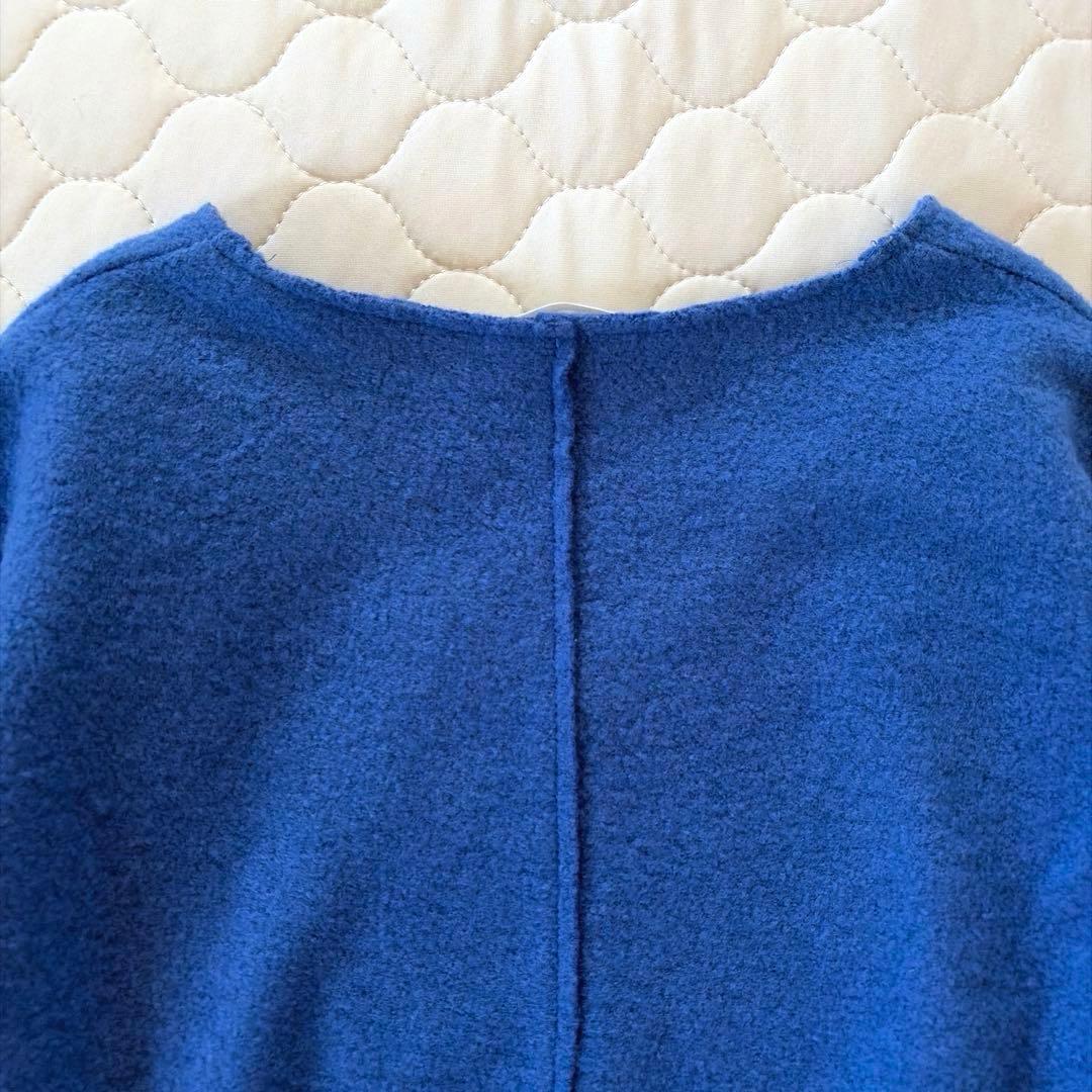 【美品】BEARDSLEY 圧縮ジャージードルマンプルオーバー ニット　ブルー