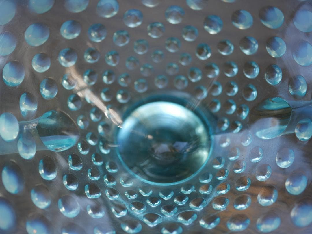 Fenton ブルーオパールセントホブネイル 両ハンドル付きボンボンディッシュ