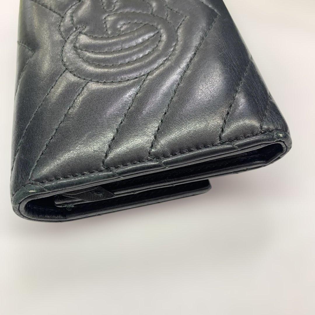 GUCCI GGマーモント　三つ折り財布　474802