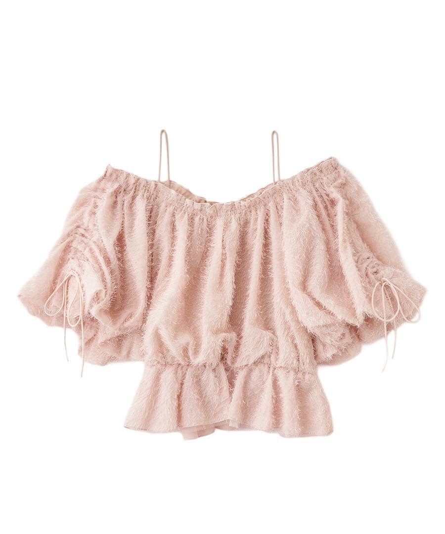 COCODEAL オフショルフラッフィーブラウス