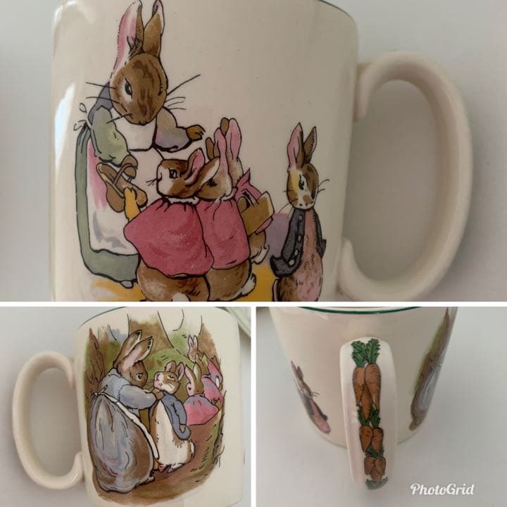 ①ウェッジウッド ピーターラビット グリーンライン　希少