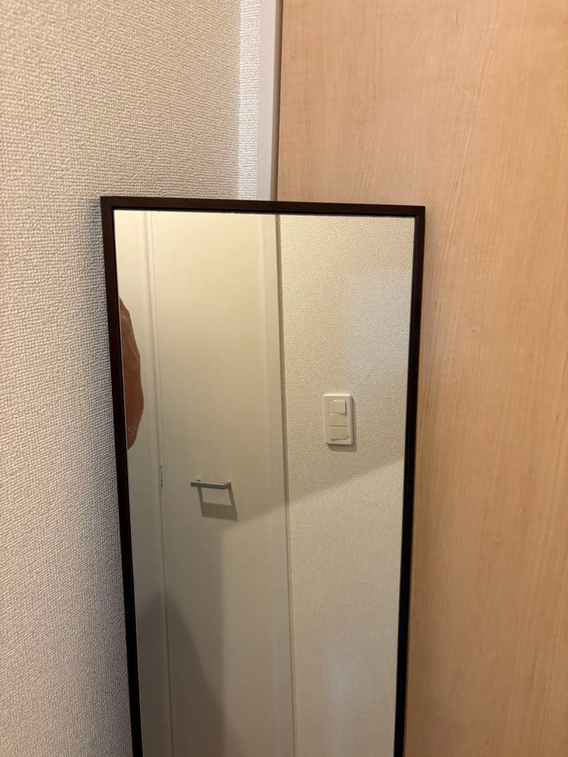 アンティーク調 木フレーム 大型ウォールミラー カナディアン/アンティーク