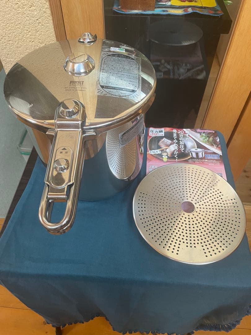 ステンレス圧力鍋 9リットルスノコ付き