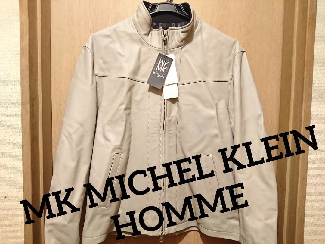 新品 MK MICHEL  HOMME レザー ライダース ジャケット
