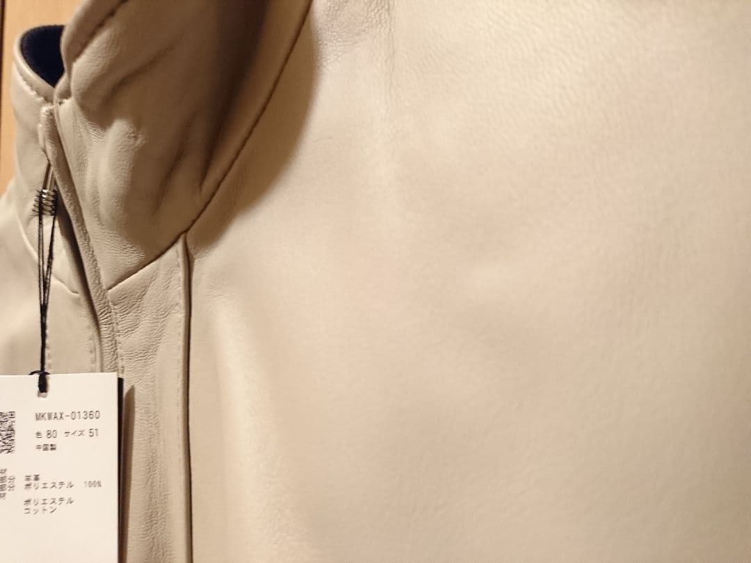 新品 MK MICHEL  HOMME レザー ライダース ジャケット