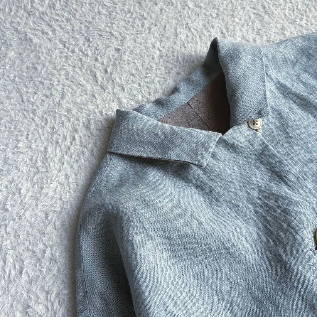 極美品 コンジェペイエ リネンリバーシブルコート 近年モデル ゆったり