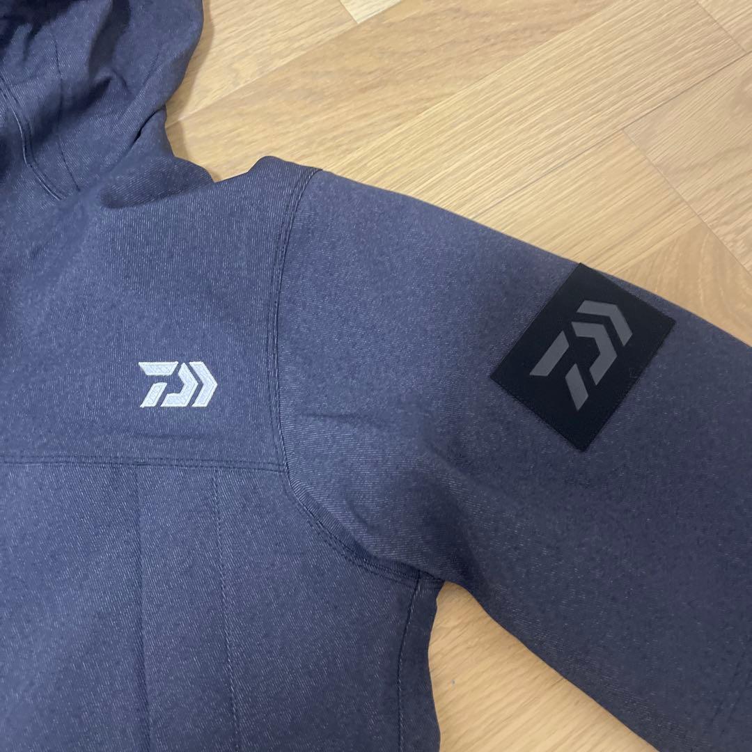 値下げDaiwa ダイワレインウェア M ダークグレー　上下　デニム調ストレッチ