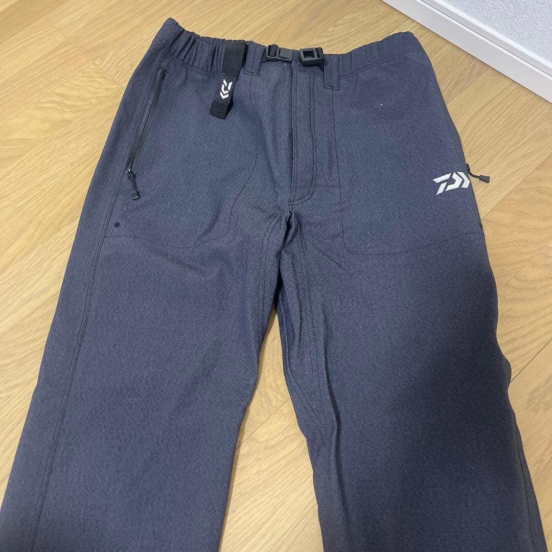 値下げDaiwa ダイワレインウェア M ダークグレー　上下　デニム調ストレッチ