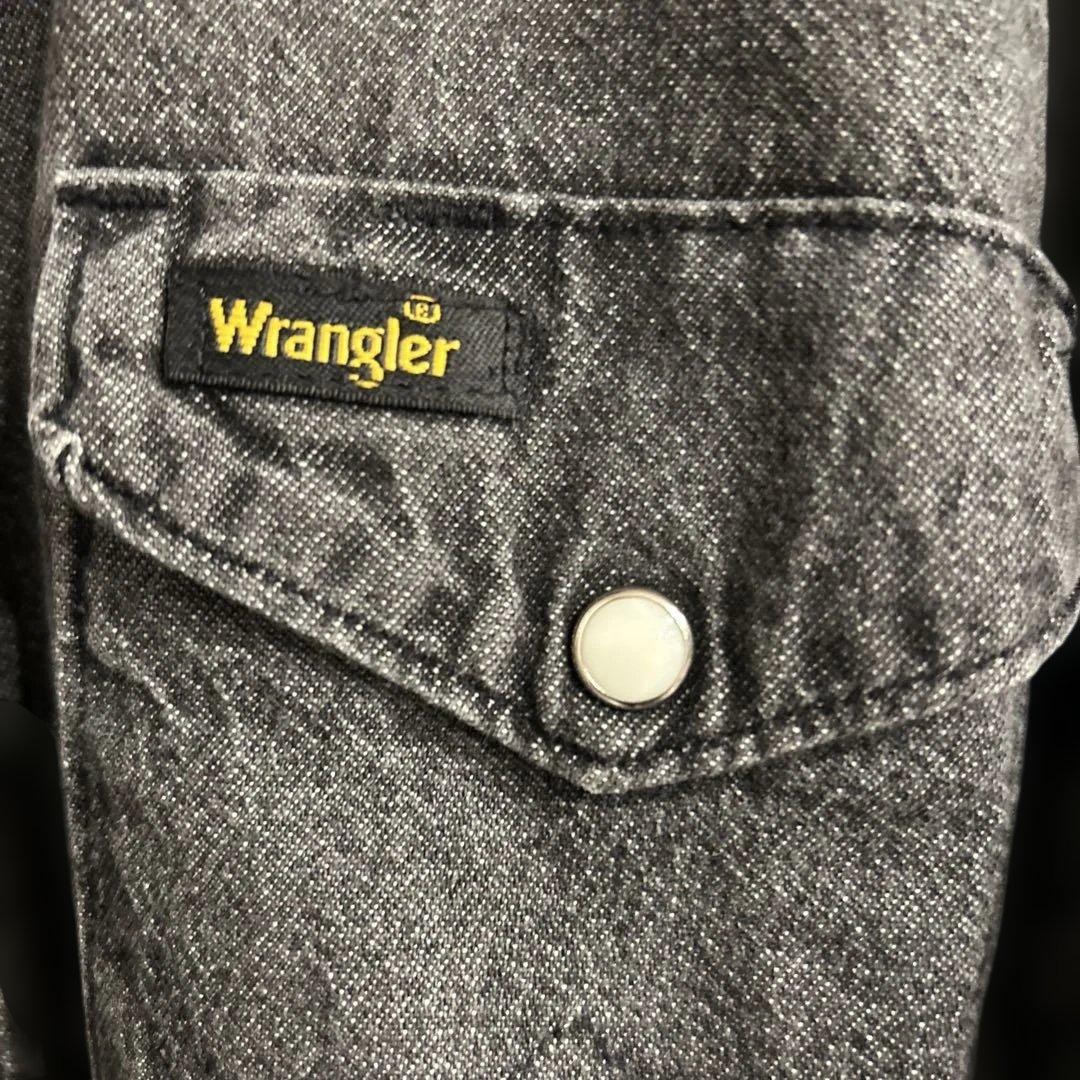 Wrangler デニムウエスタンシャツ 80s 16 35 アメリカ製