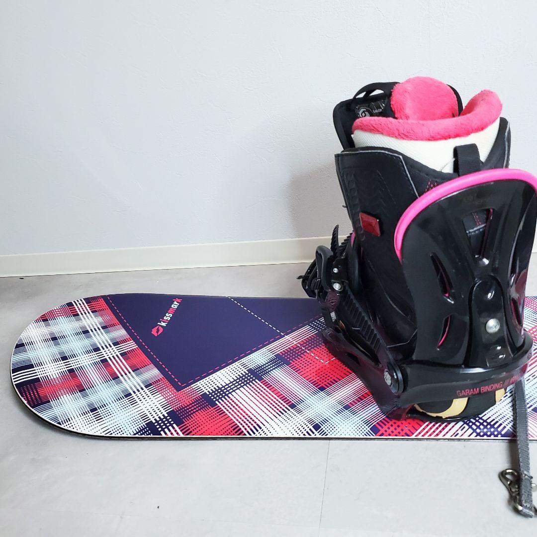 【即滑走OK】kissmark×SALOMON スノボ3点セット 139cm