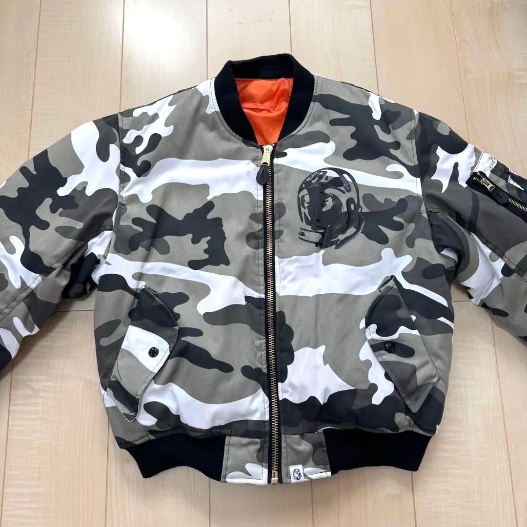 ビリオネアボーイズクラブ カモフラ柄 MA-1ジャケット 億万長者少年倶楽部 S
