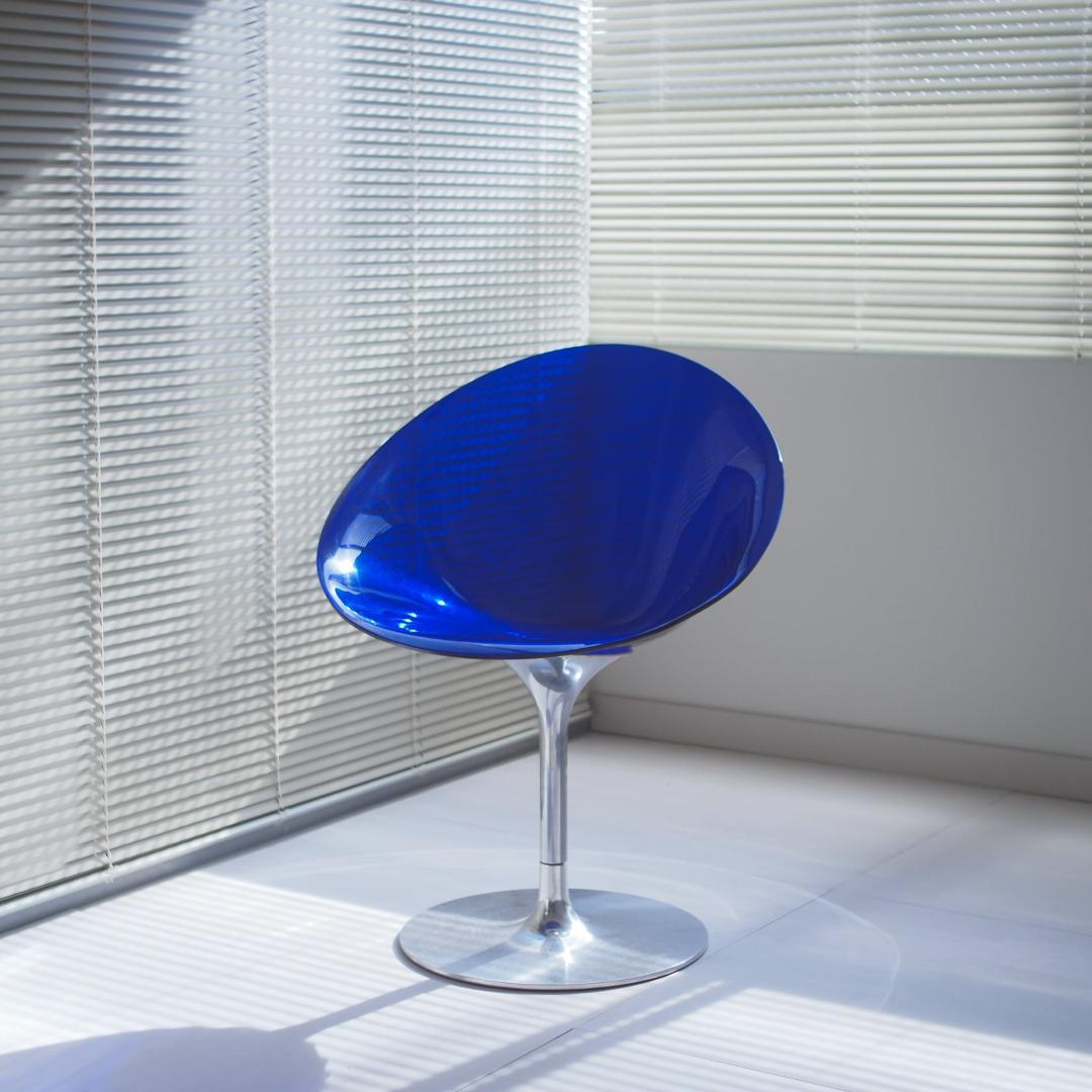 Kartell エロエスチェア 一本脚 青